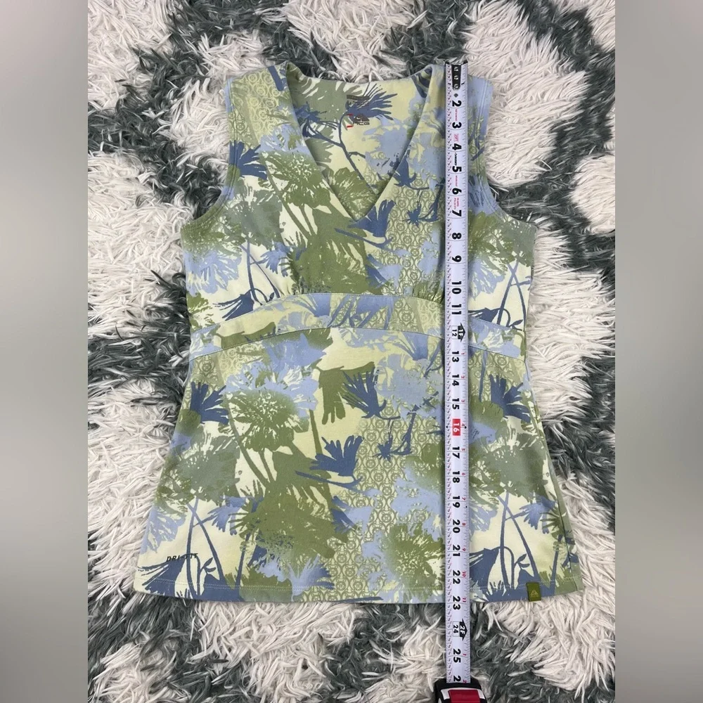 Nike Dri-Fit Women's Green Blue ACG Floral Tank Top Size Medium